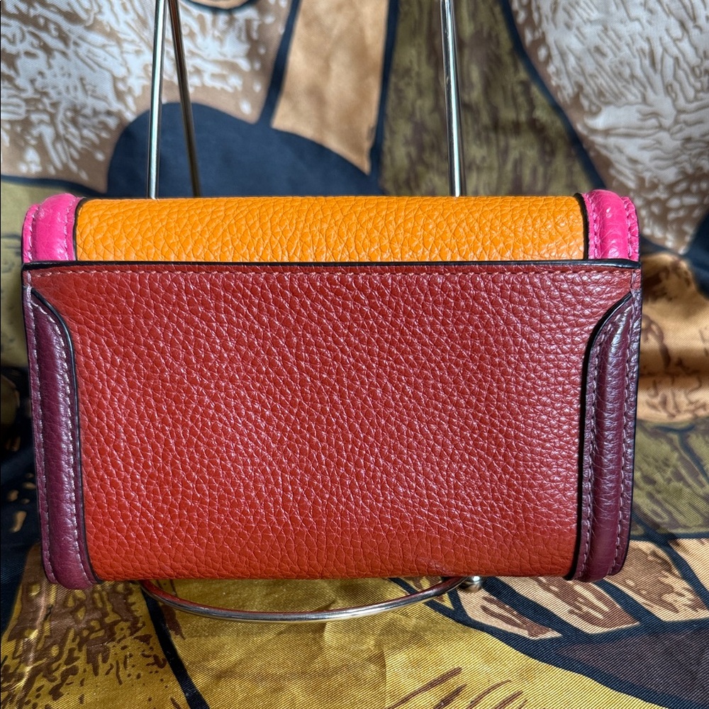 Coach compact wallet Colorful Leather Women's Bag - Picture 2 of 9